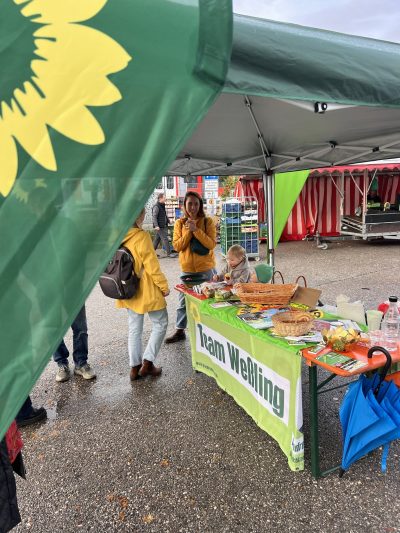 Infostand am Wochenmarkt